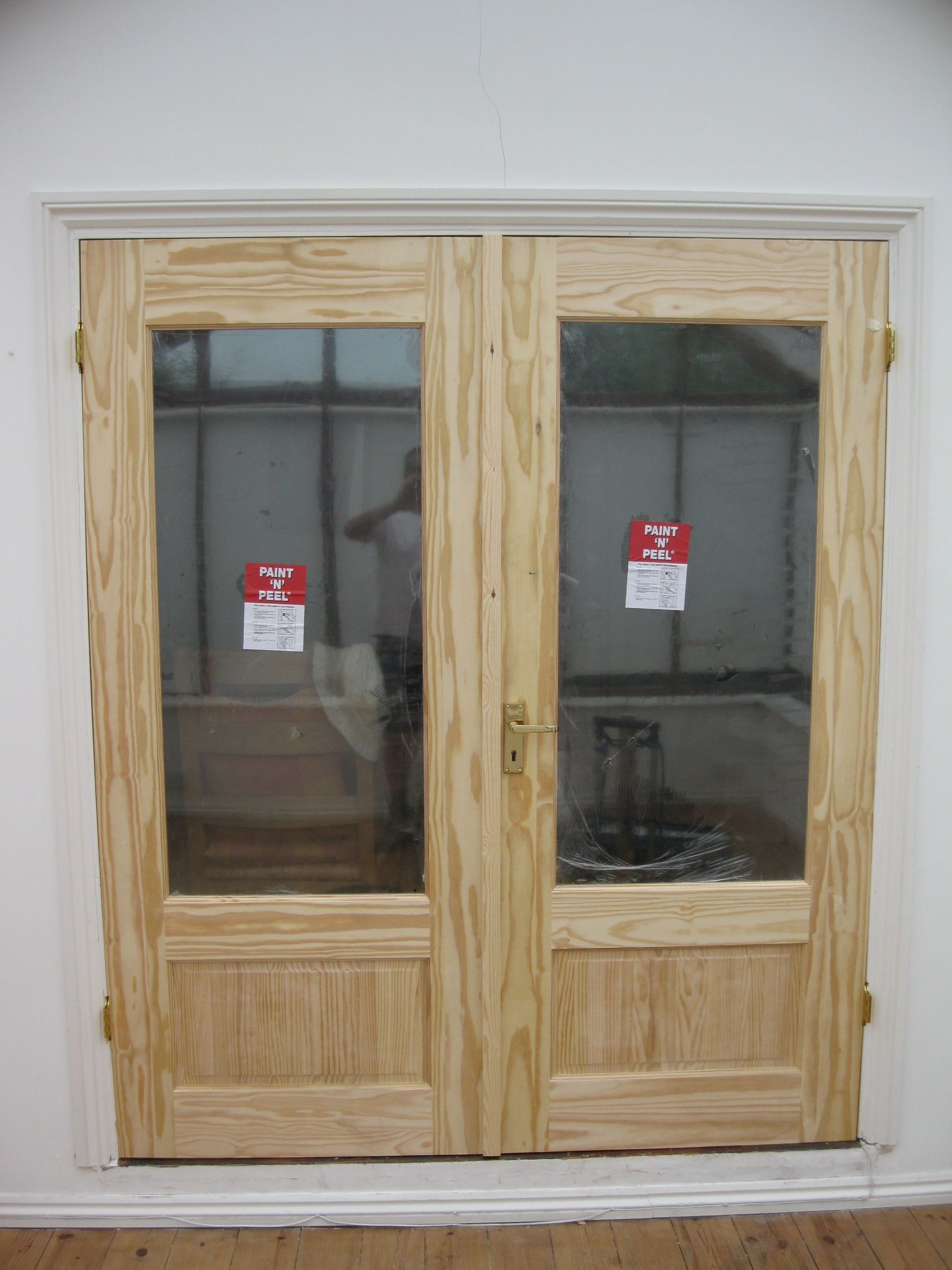 Wooden french doors
